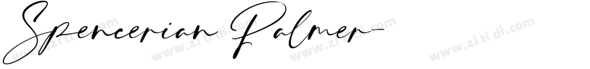 Spencerian Palmer字体转换
